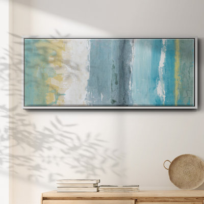 Beach Walk I- Framed Canvas