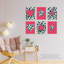 Leopard Pattern Bold Shapes Beautiful Bright Strong - 6 Piece No Frame Print Set-88622361-88622360