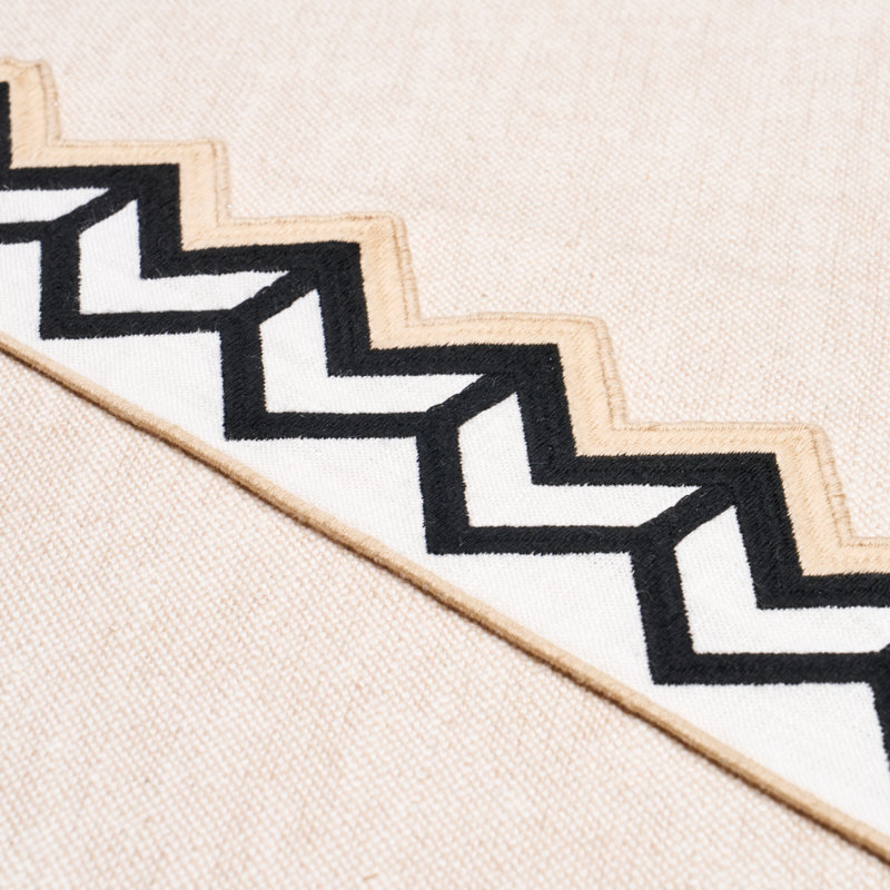 Sparren Embroidered Tape, Black