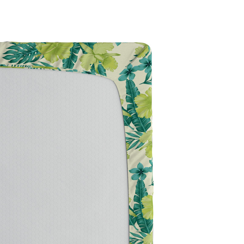 Twin Pink Floral Microfiber Fitted Sheet