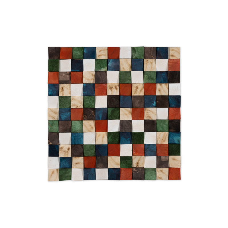 Handmade Modern Abstract Wall Decor on Solid Wood