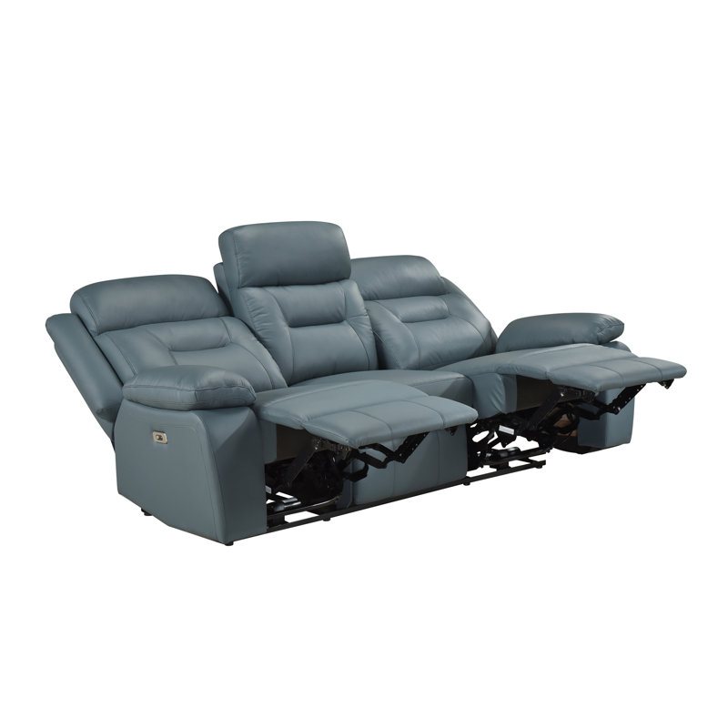 Canapé inclinable électrique, bleu-gris, Blue-Grey
