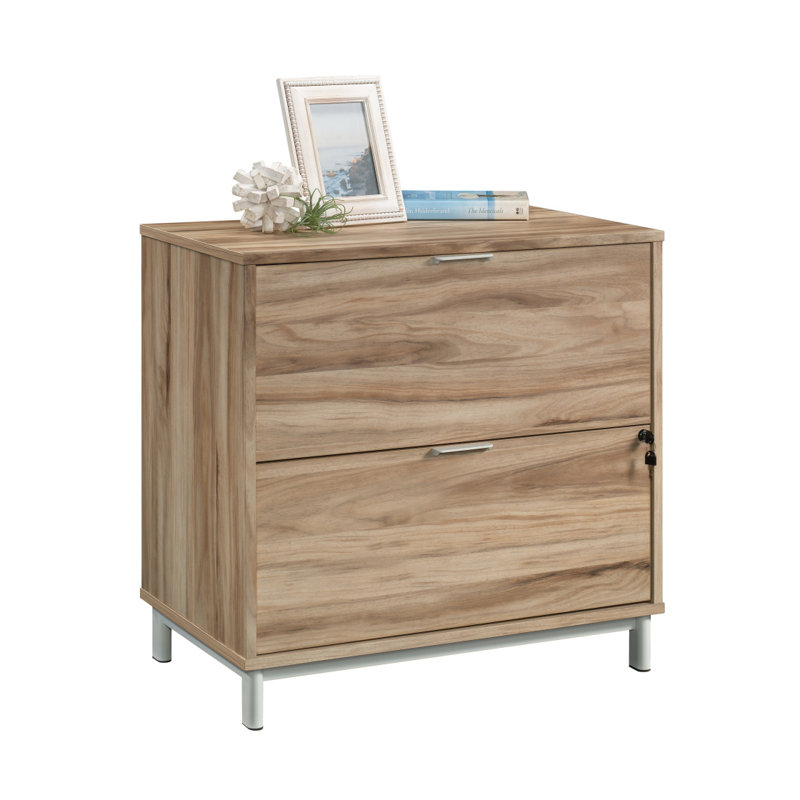 Classeur latéral, finition bois d'acacia