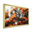 Papillon noir corail flottant grâce sur toile-35094249-35326674