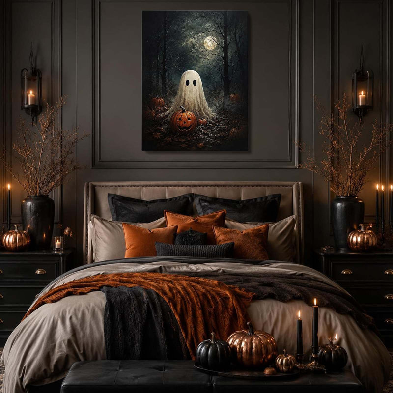 1 Piece Wrapped Canvas Wall Art, White