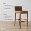 Tabouret de bar exposé avec pieds en bois massif-1593326088-1593326196-1593326198