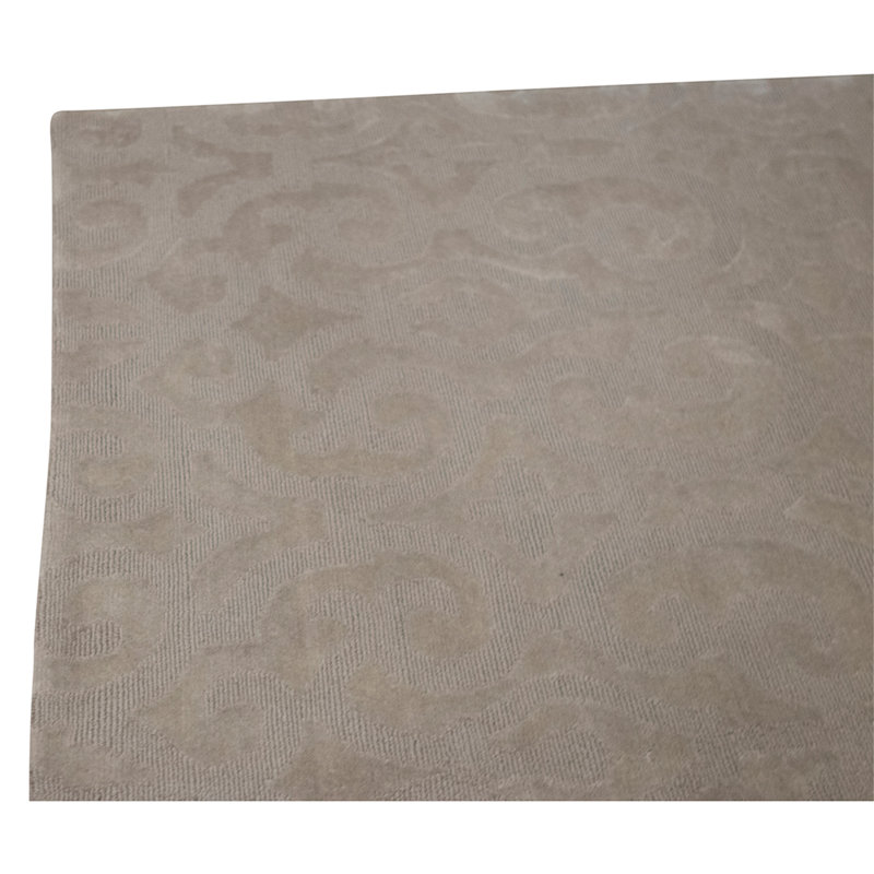 Hand Knotted Area Rug in Sand And Dollar