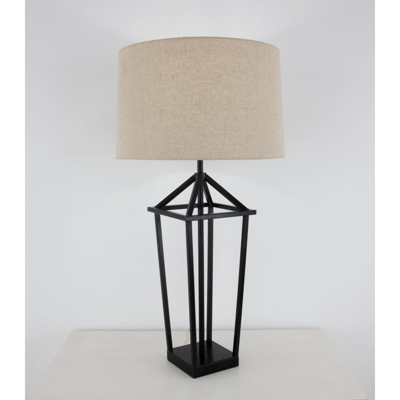 Demi Table Lamp, Black, Brown