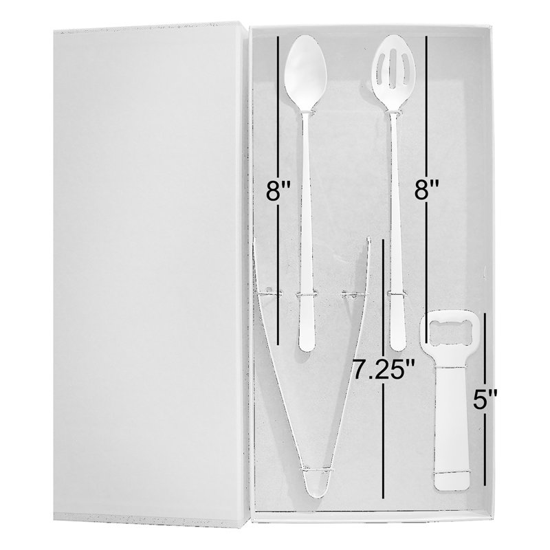 Ensemble d'outils de bar en acier inoxydable, Or