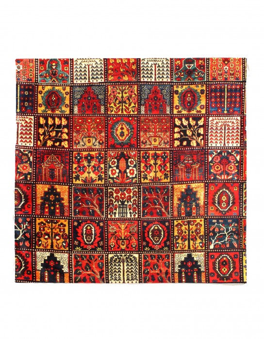 Hanan Hand Knotted Area Rug in Red