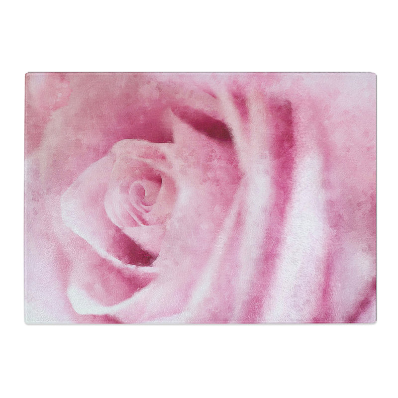 Rose Flower Vol.1 Painting Chopping Board, 0.4cm H x 20cm W x 28.5cm L