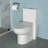 Ceramic Dual Flush Toilet With Soft Seat And Efficient Water Usage - Bathroom White Silent Operation Peaceful Experience