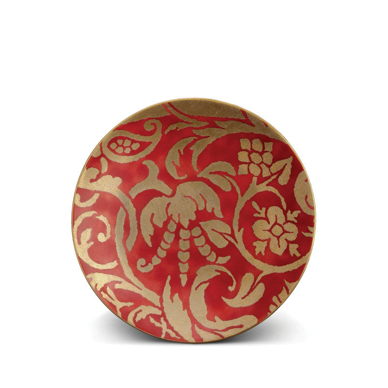 Fortuny Uccelli Dessert Plate - (Red) - Set of 4