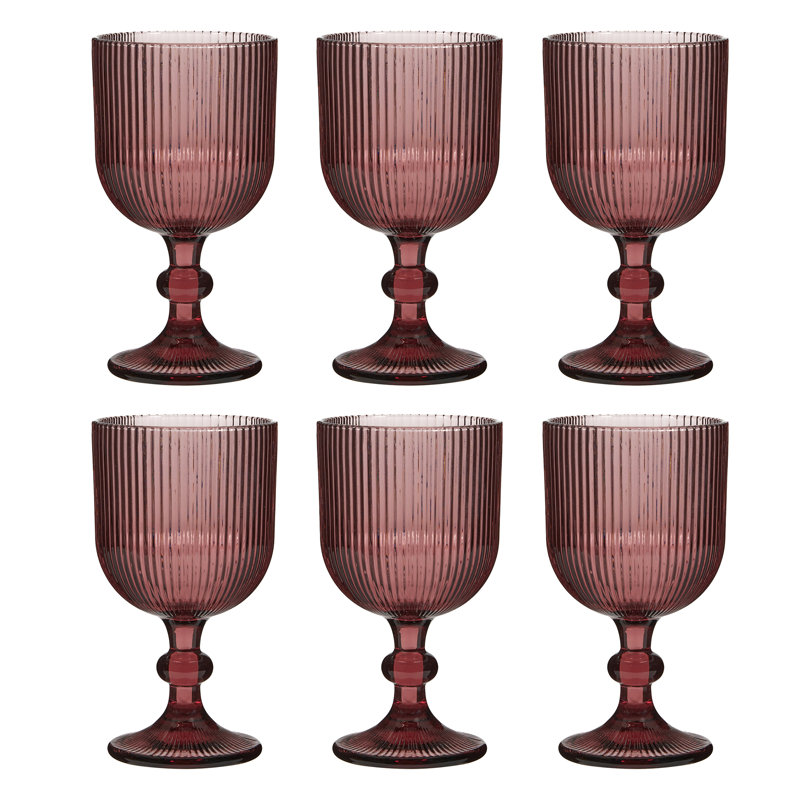 Arbnore Drinking Glass Set, Pink