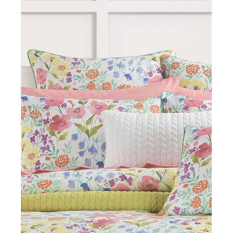 Josie Turquoise Polyester Piece Sham