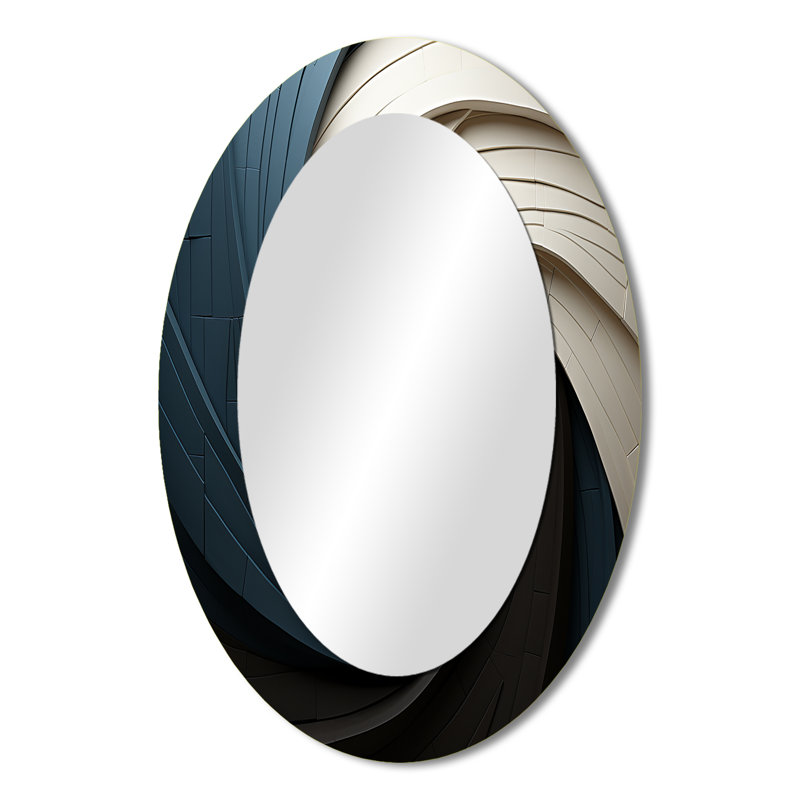 Décoration géométrique spirale géométrique I - Beige, 36 po x 24 po