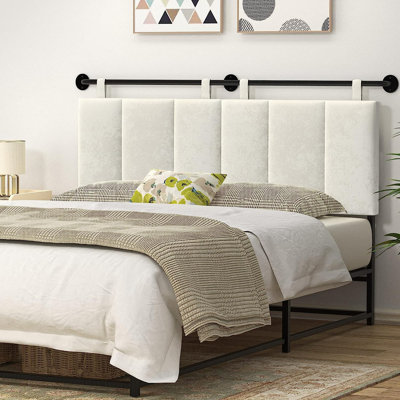 Veyaan Upholstered Wingback Headboard