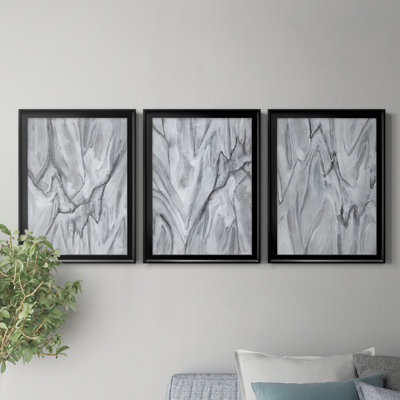 " Marbled White I " 3 - Pieces Painting Print