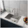 24In Stainless Steel Washing Sink W/ Faucet Hoses And Drain Head Only(Update)