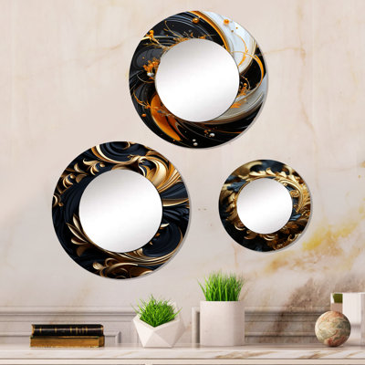 Loriga Metal Round Mirror
