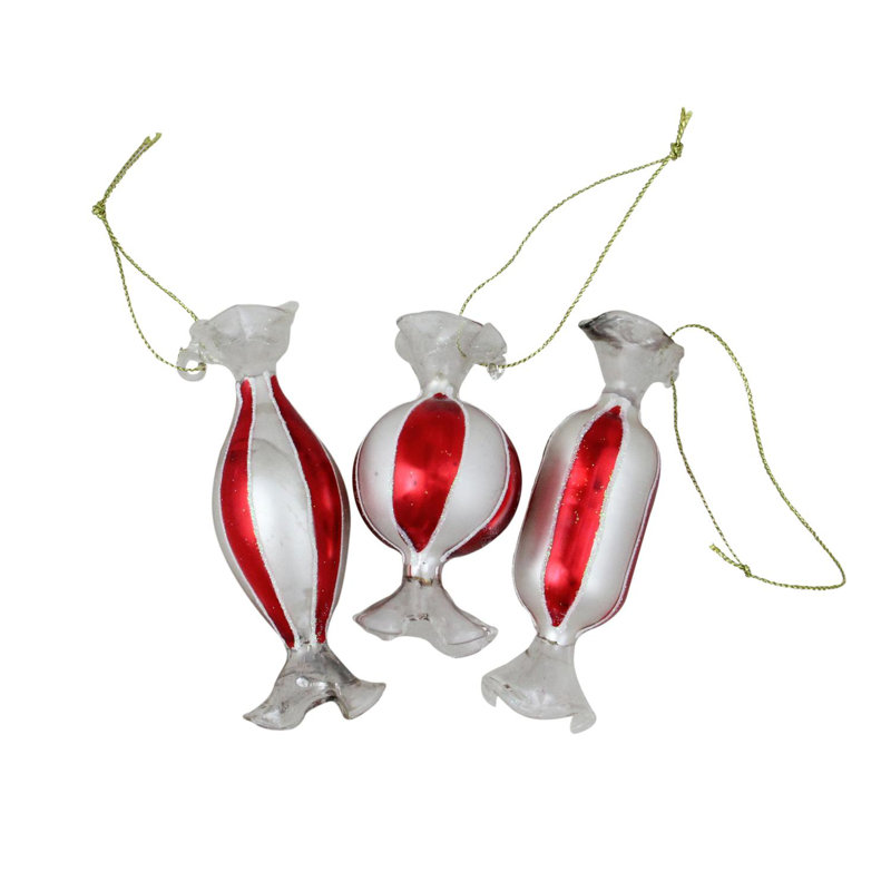 Ornements de Noël en verre 3 pi