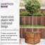 Scandinavian Redwood Handmade Wood Planter Box-186467085