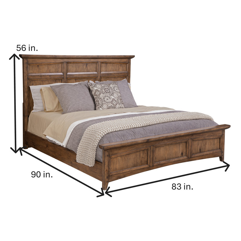 Antavis Panel Bed - Honey Oak, King