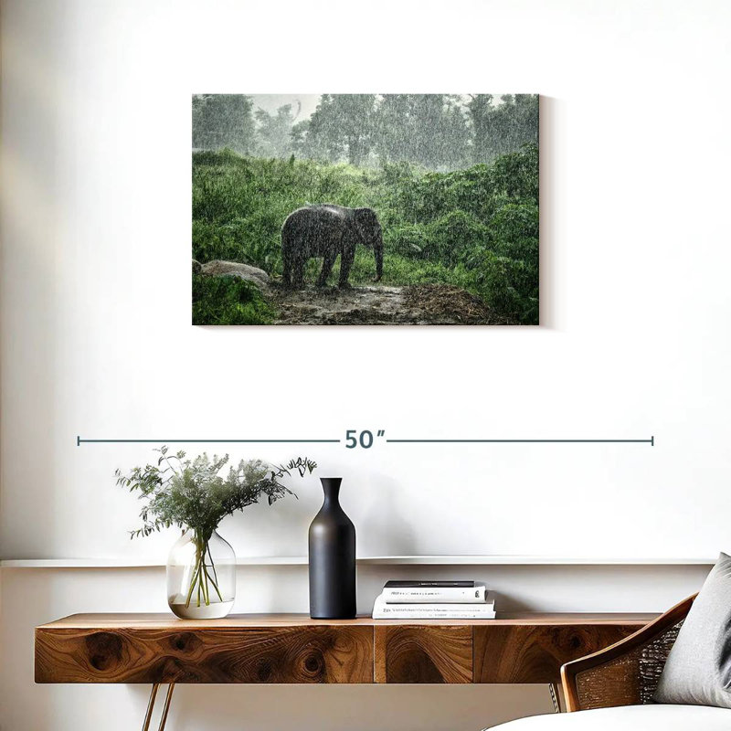 Brampt Elephant Rain Bath, 20" H x 30" W