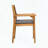 Acacia Wood Dining Chairs with Wicker Seats, Set of 2