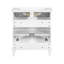 Meuble-lavabo de 30 po avec lavabo en céramique - rangement spacieux, conception élégante. Porte à fermeture en douceur, tablettes réglables. Maximisez l'espace dans les petites salles de bain. Étanche, lavabo de 30 po, surface imperméable,-1153824886