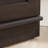 Engineered Wood Contemporary Corner Storage Cabinet With 5 Shelves, Brown
