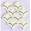Water Jet 14" x 13" Marble Mosaic Tile
