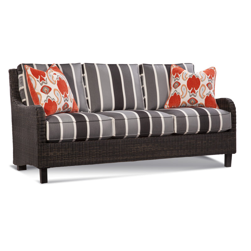 Tangier Outdoor 3 - Seat Patio Sofa, Captain's Blue; 6359-63