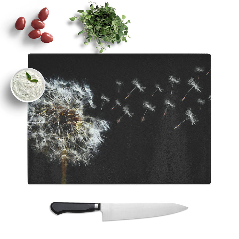 Dandelion Seeds Vol.10 Painting Chopping Board, 20cm W x 28.5cm L