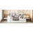 White Daybed With 3 Drawers And Extra Storage - Crafted From Pine Wood For A Bedroom Full Size Desk Pinewood Stylish Look-958631196-958631199