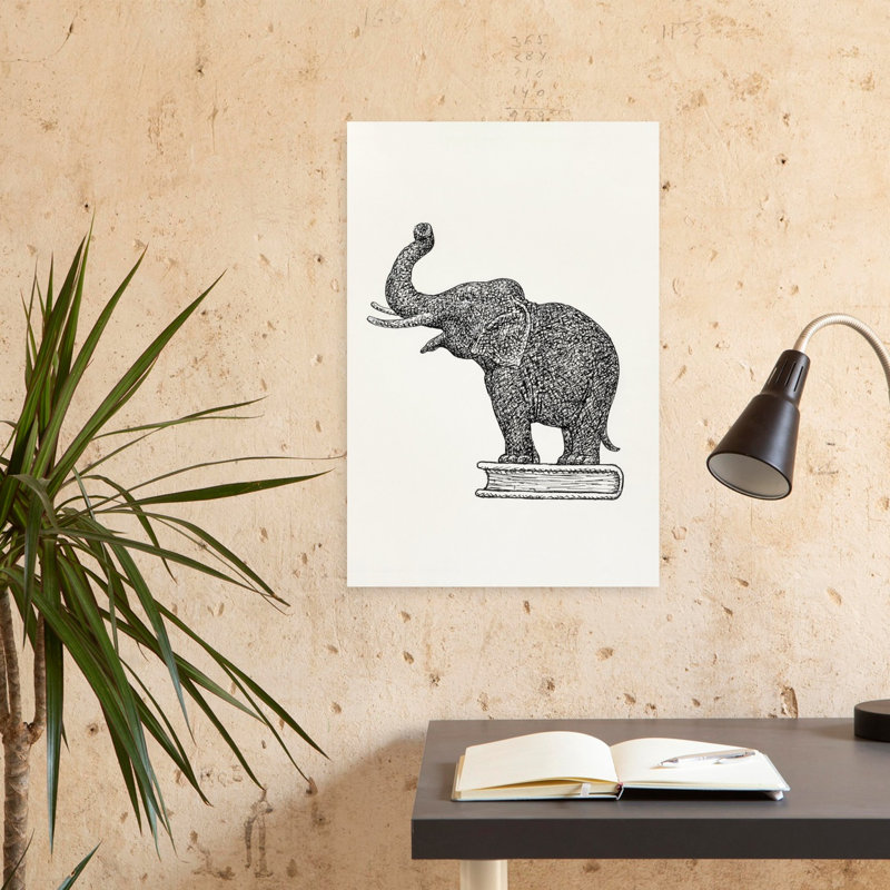 Art contemporain Art éléphant contemporain, H 24 po x l 16 po