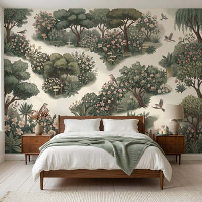 Papier peint jardin et jardin