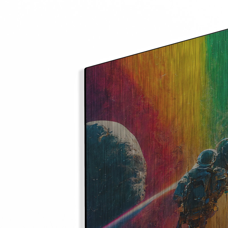 Ivy Bronx «Multi Rainbow» par Ben Heine, art mural en métal, H 24 po x l 24 po