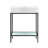 Pierre 40 Single, Freestanding, Open Shelf, Metal Frame Bathroom Vanity-59097705
