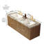 Meuble-lavabo mural avec tiroirs Modern