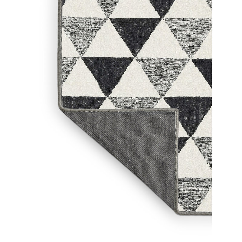 Tapis beige/gris/noir contemporain, Rectangle 3 pi x 5 pi