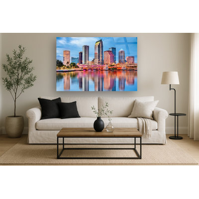 Art mural en verre trempé sans cadre Tampa Bay - 40 po x 60 po