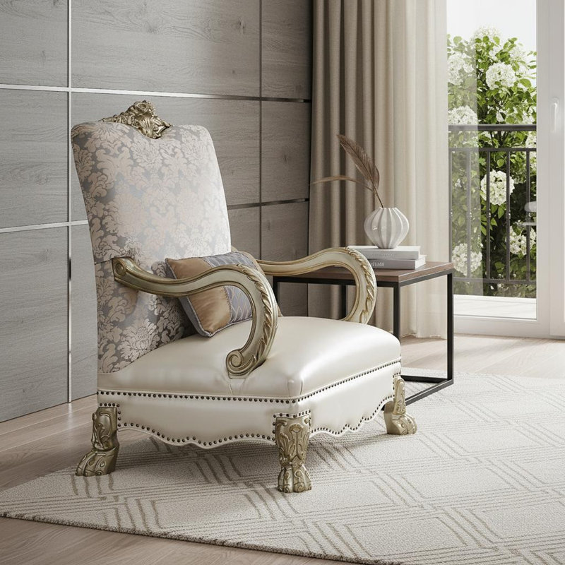 Fauteuil en similicuir 34 po