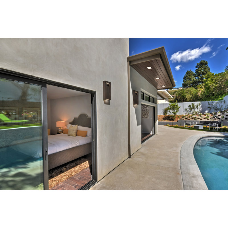 Ajrie Acrylic LED Flush Mount, 1.5" H x 4.5" W x 4.5" D, Satin Nickel