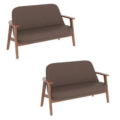 Banc rembourré en similicuir Modern Modern