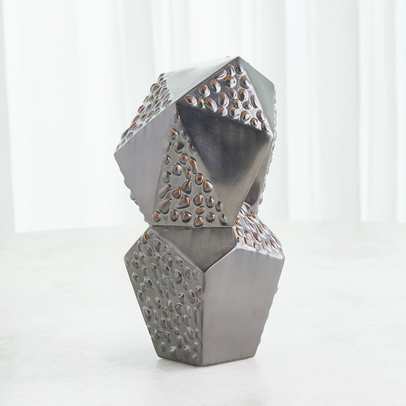 Les Facettes Sculpture, Matte Antique Bronze