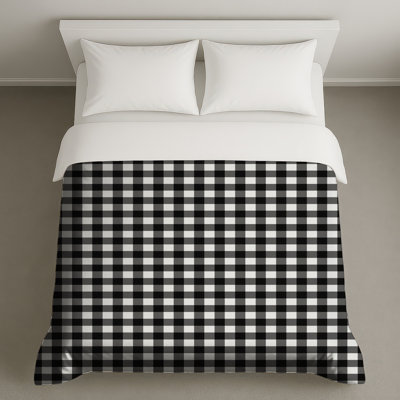 Black White Gingham Duvet Covers