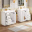 Ensemble de meuble-lavabo 60 po avec lavabo en céramique, armoire de rangement en bois massif, ensemble de meuble-lavabo autoportant avec 3 tiroirs à fermeture en douceur-117193903-117193904