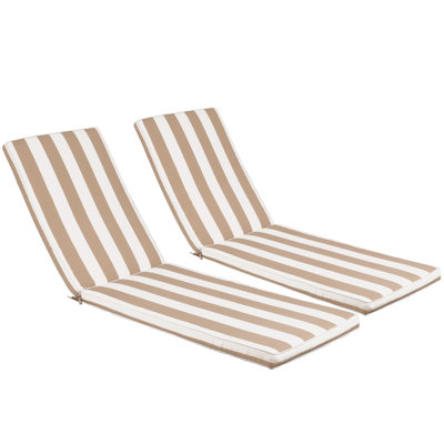 2PCS Set Outdoor Lounge Chair Cushion