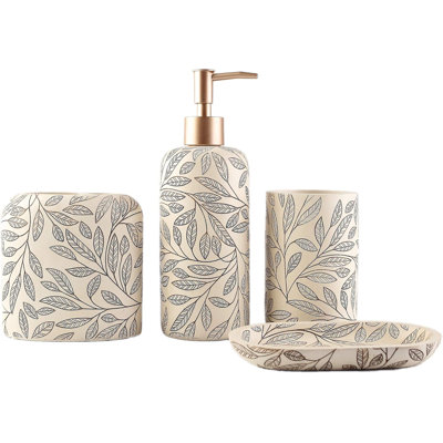 Bathroom accessory set